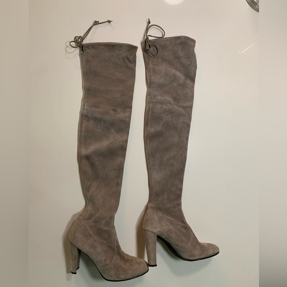 Stuart Weitzman Over-the-knee Suede Boots - Picture 1 of 7